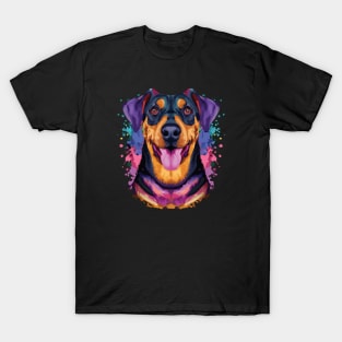 Cute Beauceron Dog Stencil T-Shirt